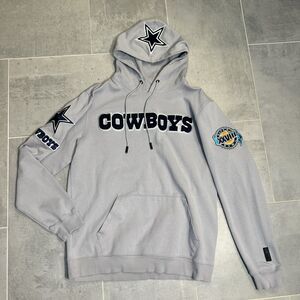 Pro Standard NFL Dallas Cowboys Logo Super Bowl XXVIII Mens XL Gray Hoodie